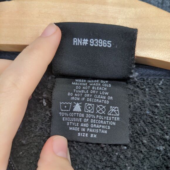 Chase Authentics Men's NASCAR Dale Jr Full Zip Hoodie Gray Black 2X Long Sleeve - Picture 9 of 12